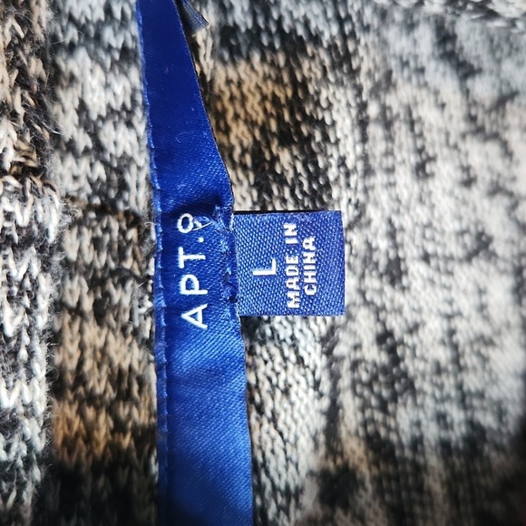 Apt 9 Dark Grey Open Sweater - Picture 11 of 12